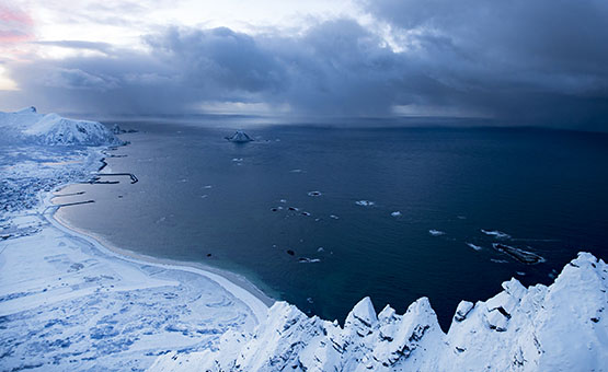 Barentsin meren rannikkoa
